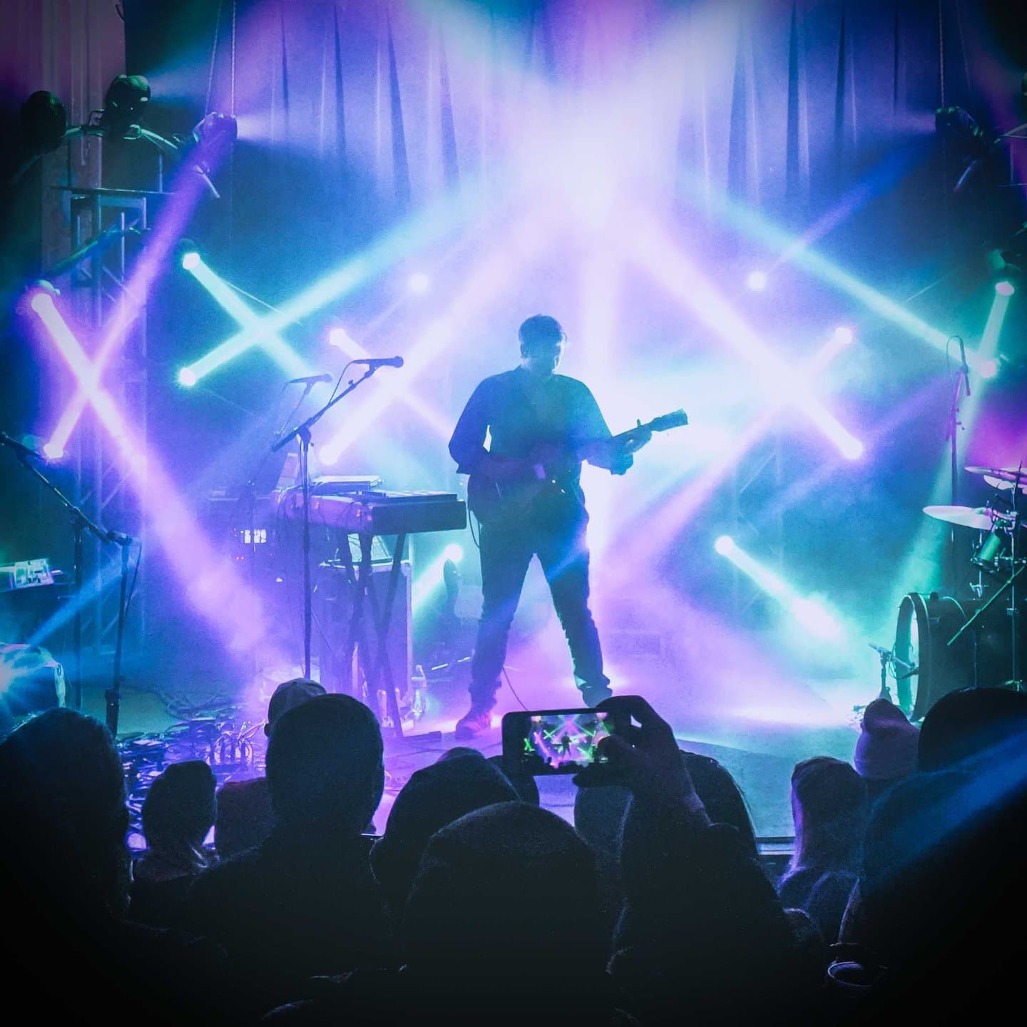 Jordan James performing on stage